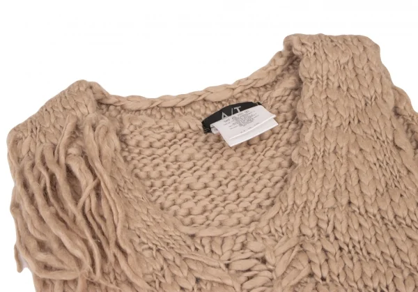A/T(ATSURO TAYAMA) Wool Fringe Lowgauge Knit Vest K-138159_004
