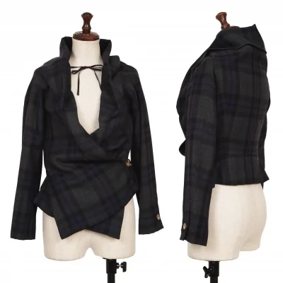 Vivienne Westwood Red Label Check Drawstring Jacket
