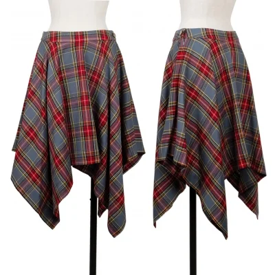 Vivienne Westwood Red Label Draped Tartan Check Skirt