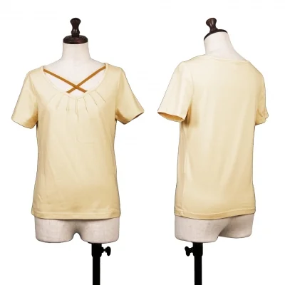 Jocomomola Poly Cotton Cross Pin Tuck T Shirt