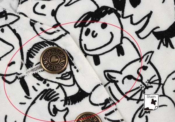 MOSCHINO JEANS Cotton Human Printed Vest K-138272_012