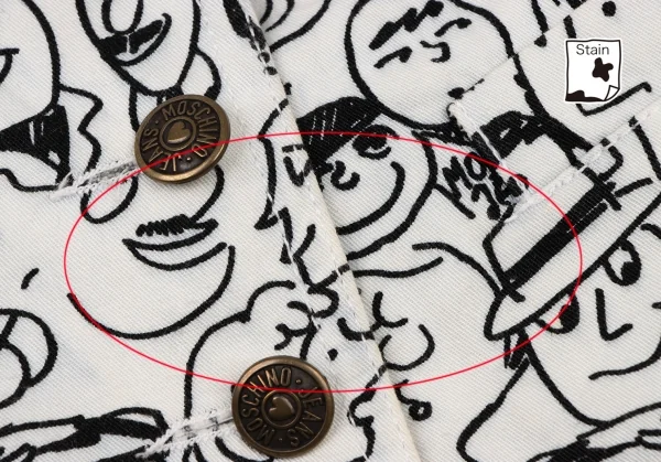 MOSCHINO JEANS Cotton Human Printed Vest K-138272_013