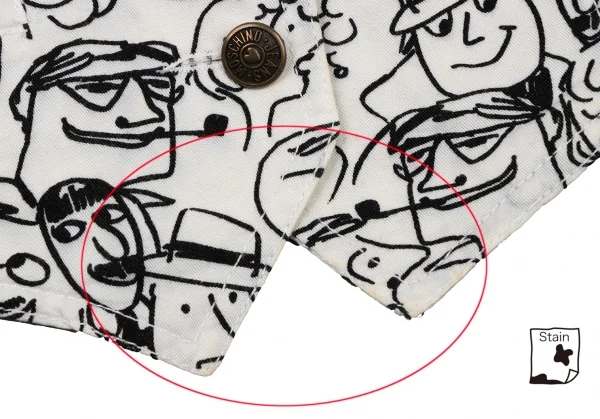 MOSCHINO JEANS Cotton Human Printed Vest K-138272_015