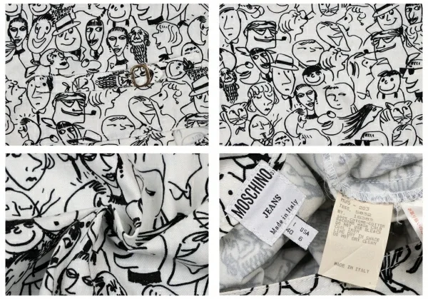 MOSCHINO JEANS Cotton Human Printed Vest K-138272_020