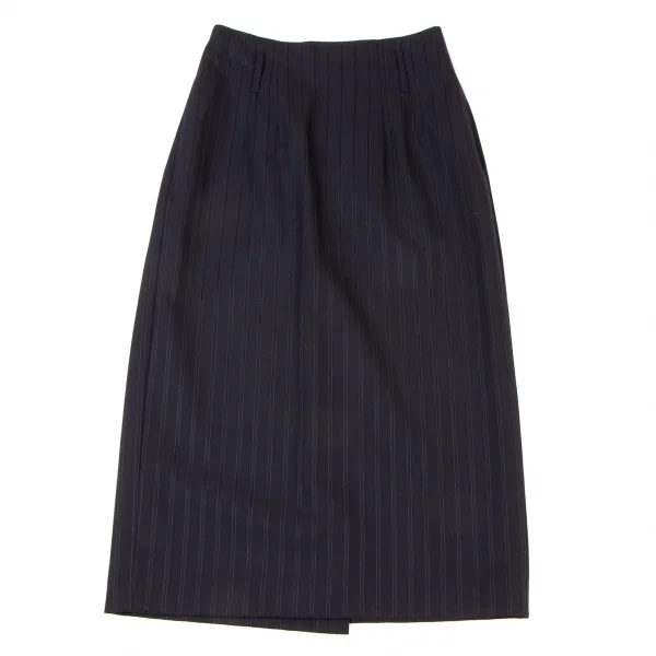 Jean Paul GAULTIER Wool Back Pocket Striped Skirt K-138279_002