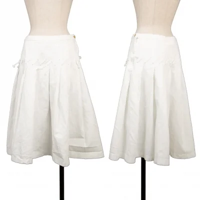 COMME des GARCONS Globe Lace Up Pleated Skirt