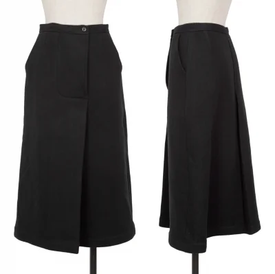 COMME des GARCONS Melton Wool Tuck Skirt