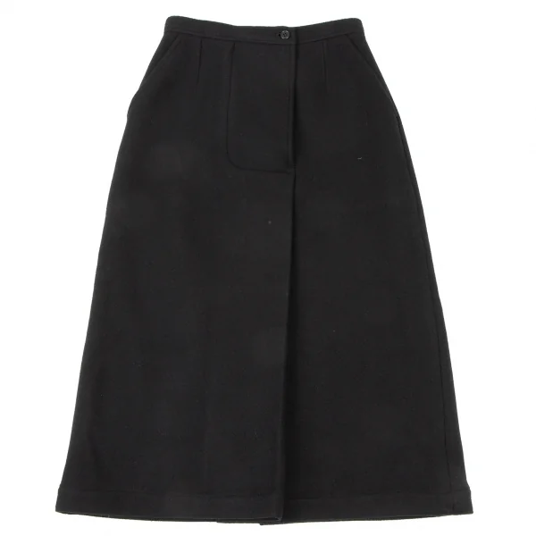 COMME des GARCONS Melton Wool Tuck Skirt K-138302_002