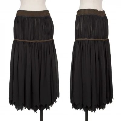 COMME des GARCONS Cutting Chiffon Gathered Skirt