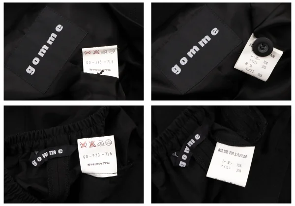 GOMME Rayon Nylon Jacket & Pants K-138336_020