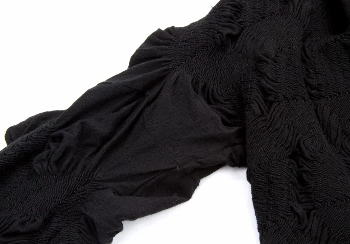 イッセイミヤケISSEY MIYAKE シャーリングカットソージャケット 黒2 (K