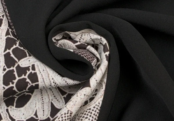 トリココムデギャルソンtricot COMME des GARCONS フロントレースプリント切替セットアップ 黒白M位 K-138355_020