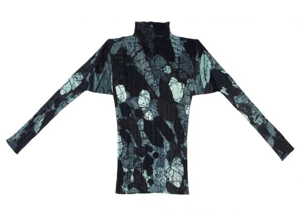 PLEATS PLEASE Graphic Printed Turtle Neck T Shirt K-138366_002