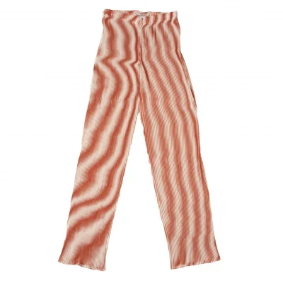 ISSEY MIYAKE Line Printed Pleats Pants