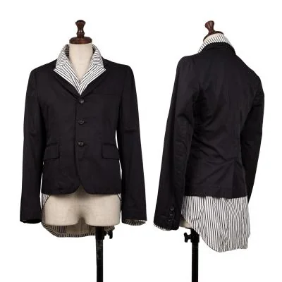 COMME des GARCONS Striped Layered Design Jacket