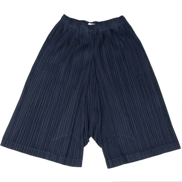 PLEATS PLEASE プリーツプリーズ クロップドパンツ S 青