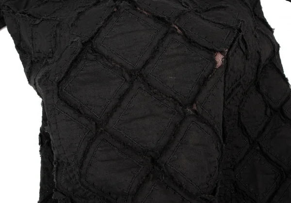 HIROKO BIS Embroidery Patch Lace Shirt K-138498_012