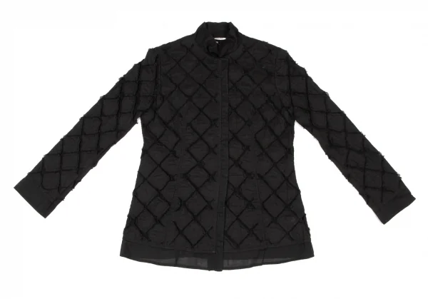 HIROKO BIS Embroidery Patch Lace Shirt K-138498_002