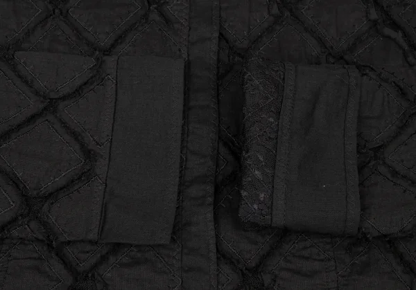 HIROKO BIS Embroidery Patch Lace Shirt K-138498_007