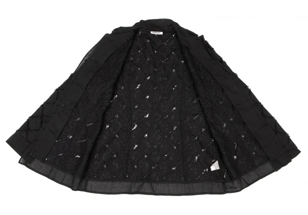 HIROKO BIS Embroidery Patch Lace Shirt K-138498_009