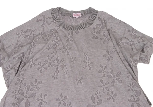 ヴィヴィアンウエストウッド レッドレーベルVivienne Westwood Red Label 花柄ジャガードドルマンニットワンピース グレー2 K-138503_003