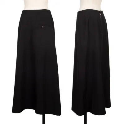Y's Wool Gaba Flare Long Skirt