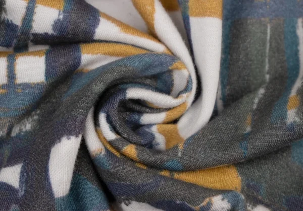 ヴィヴィアンウエストウッド レッドレーベルVivienne Westwood Red Label コットンリヨセルグラフィックプリントTシャツ グレーマスタード 白他1 K-138523_010