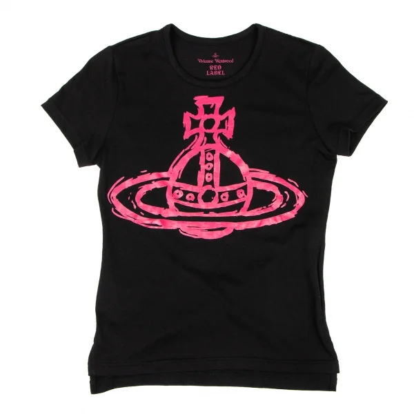 Vivienne Westwood Red Label Cotton Poly Orb Printed T Shirt Black 1 K-138526_001