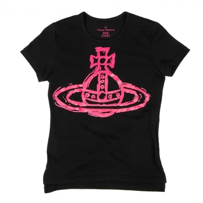 Vivienne Westwood Red Label Cotton Poly Orb Printed T Shirt