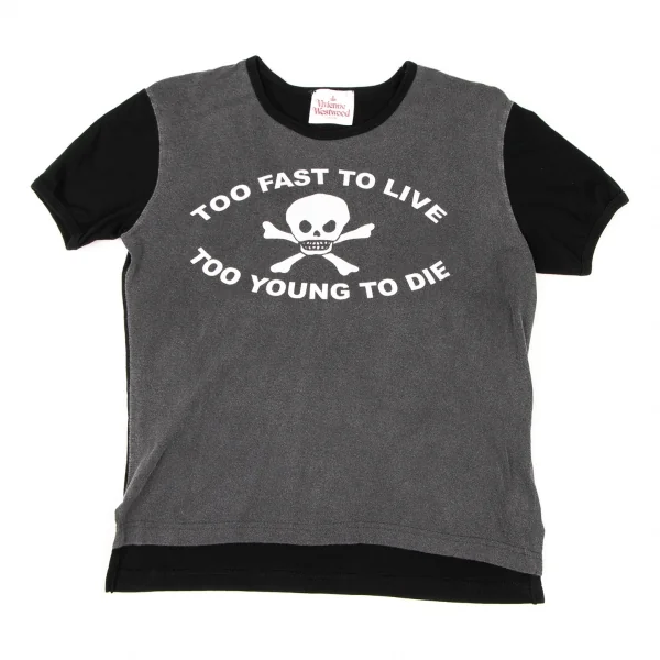 Vivienne Westwood Red Label Switching Skull Printed T Shirt Charcoal,Black M K-138528_001