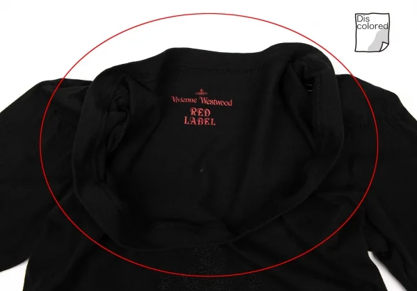 ヴィヴィアンウエストウッド レッドレーベルVivienne Westwood Red Label コットンステッチオーブTシャツ 黒1 K-138531_004