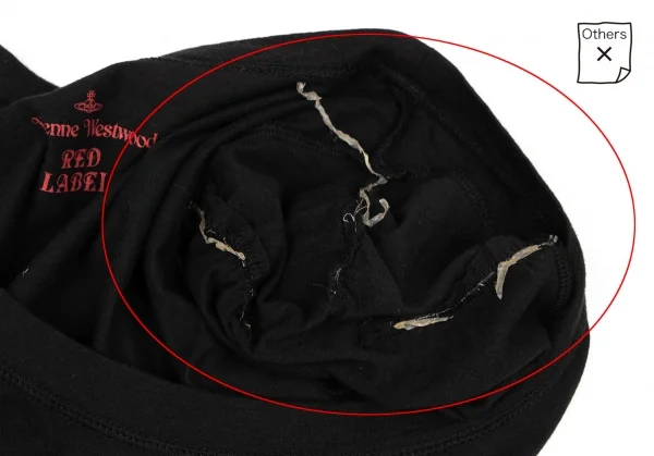 ヴィヴィアンウエストウッド レッドレーベルVivienne Westwood Red Label コットンステッチオーブTシャツ 黒1 K-138531_005