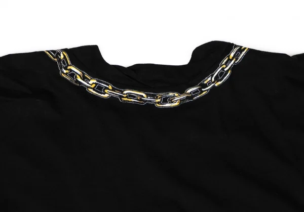 ヴィヴィアンウエストウッド レッドレーベルVivienne Westwood Red Label チェーンベアプリントラグランオーバーサイズTシャツ 黒 黒白2 K-138532_010
