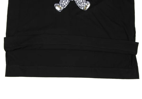 ヴィヴィアンウエストウッド レッドレーベルVivienne Westwood Red Label チェーンベアプリントラグランオーバーサイズTシャツ 黒 黒白2 K-138532_008