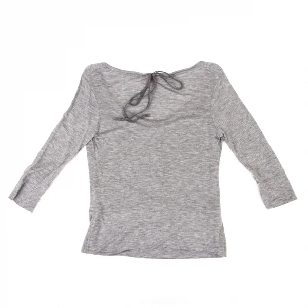 ヴィヴィアンウエストウッド レッドレーベルVivienne Westwood Red Label テンセルバックストリングカットソー グレー2 K-138534_010