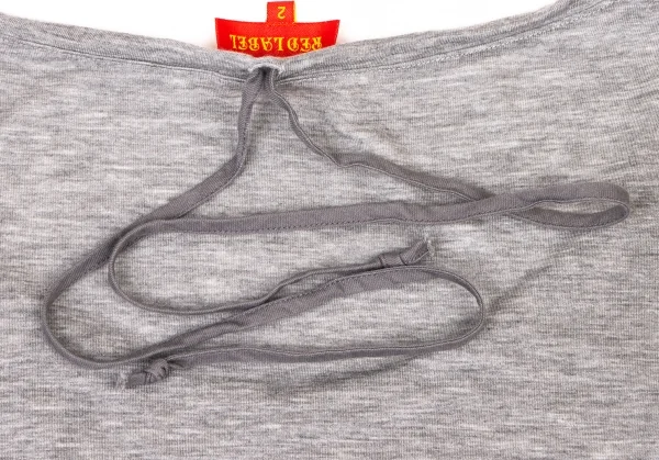 ヴィヴィアンウエストウッド レッドレーベルVivienne Westwood Red Label テンセルバックストリングカットソー グレー2 K-138534_011