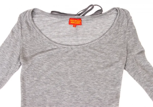 ヴィヴィアンウエストウッド レッドレーベルVivienne Westwood Red Label テンセルバックストリングカットソー グレー2 K-138534_003