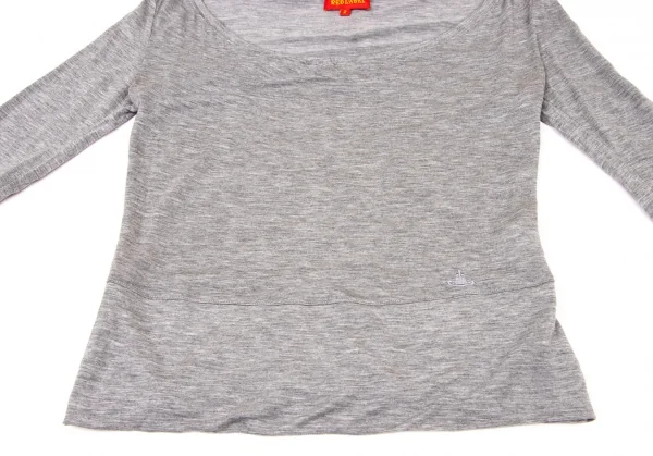 ヴィヴィアンウエストウッド レッドレーベルVivienne Westwood Red Label テンセルバックストリングカットソー グレー2 K-138534_007