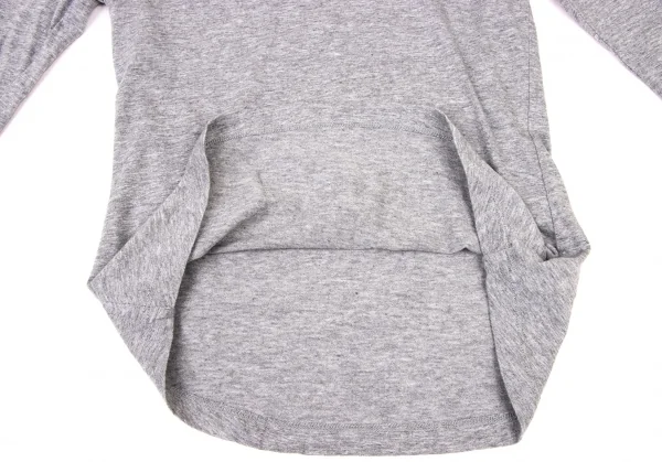 ヴィヴィアンウエストウッド レッドレーベルVivienne Westwood Red Label コットンオーブ刺繍7分袖カットソー グレー赤2 K-138539_009