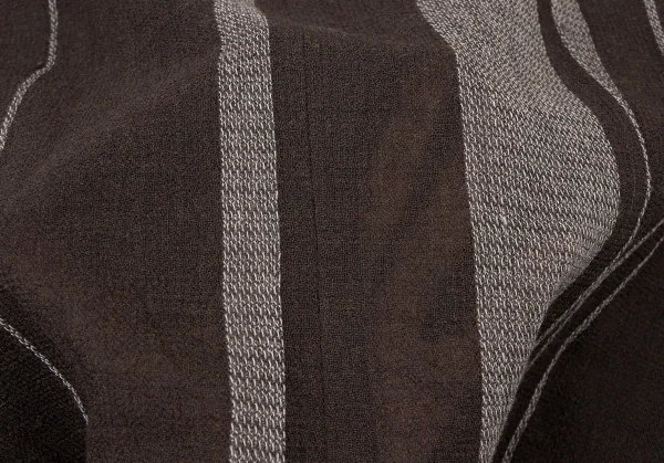 t.b SENSOUNICO Wool Bias Striped Tuck Vest K-138641_010
