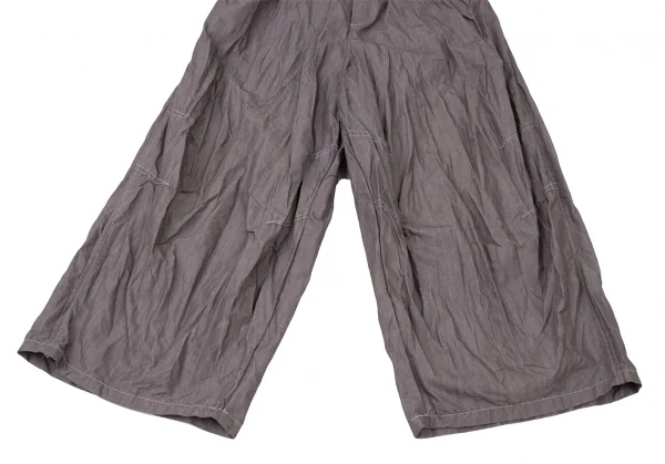 i+mu Indigo Dyed Poly Cotton Cropped Pants K-138679_006
