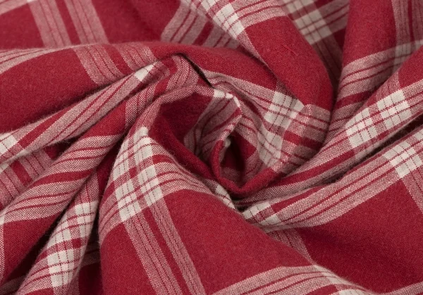 ラルフローレンRalph Lauren コットンボタンダウンチェック半袖シャツ 赤L K-138691_011