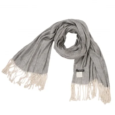 ISSEY MIYAKE Silk Crepe Pleated Fringe Stole