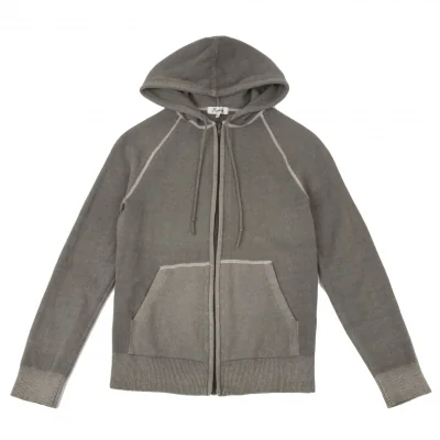 Papas+ Dyed Wool Zip-up Hoodie