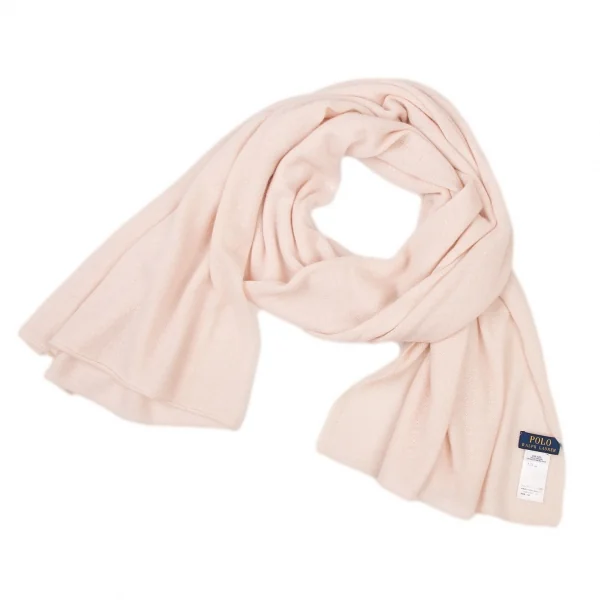 POLO Ralph Lauren Cashmere Blend Wool Pony Embroidery Stole Pink  K-138711_001