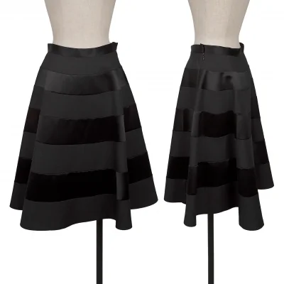 JUNYA WATANABE COMME des GARCONS Satin Switching Wool Skirt