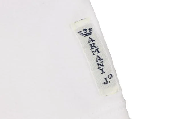 アルマーニジーンズARMANI JEANS グリッターラインロゴプリントTシャツ 白グレー他40 K-138736_008