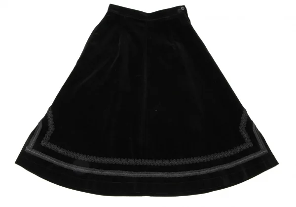 COMME des GARCONS Braid Taping Velor Skirt K-138771_002
