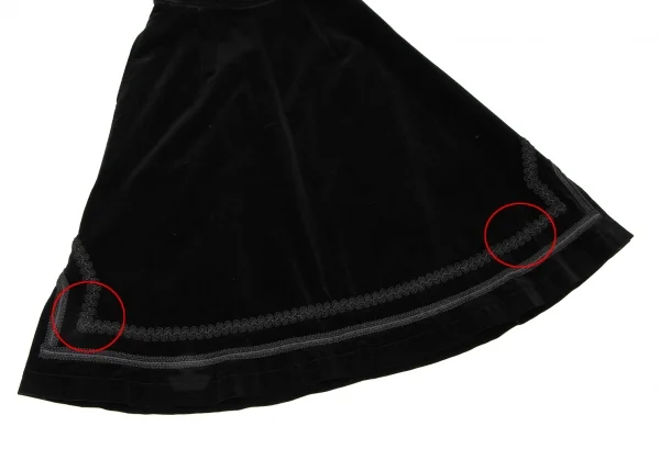 COMME des GARCONS Braid Taping Velor Skirt K-138771_008