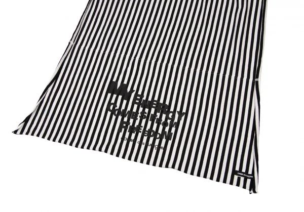 コムデギャルソンCOMME des GARCONS メッセージプリントストライプ大判